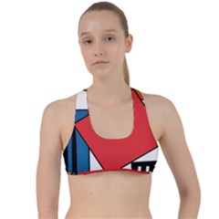 Design 9 Criss Cross Racerback Sports Bra by TajahOlsonDesigns