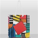 Design 9 Full Print Rope Handle Tote (Large) View1