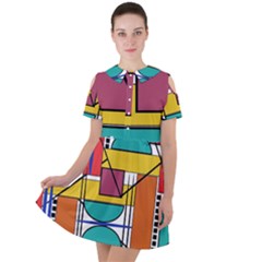 Design 10 Short Sleeve Shoulder Cut Out Dress  by TajahOlsonDesigns