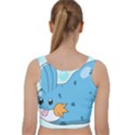 Patokip Velvet Racer Back Crop Top View2