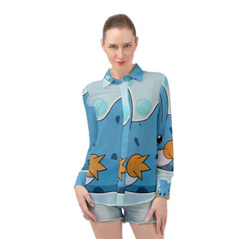 Patokip Long Sleeve Chiffon Shirt by MuddyGamin9