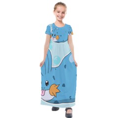 Patokip Kids  Short Sleeve Maxi Dress by MuddyGamin9