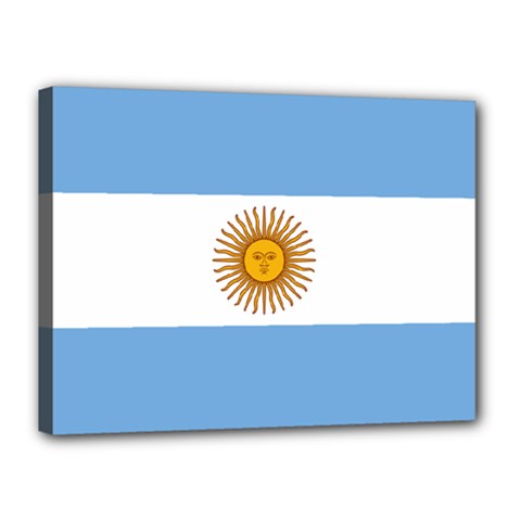 Argentina Flag Canvas 16  X 12  (stretched) by FlagGallery