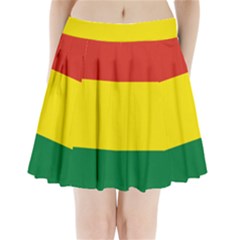 Bolivia Flag Pleated Mini Skirt by FlagGallery