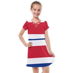 Costa Rica Flag Kids  Cross Web Dress by FlagGallery