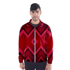 Wallpaper Red Abstract Men s Windbreaker by Pakrebo