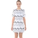 Notes Lines Music Sixties Short Sleeve Mini Dress View1