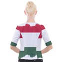 Hungary Country Europe Flag Cropped Button Cardigan View2