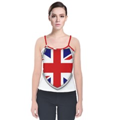 Flag Union Jack Uk British Symbol Velvet Spaghetti Strap Top by Sapixe