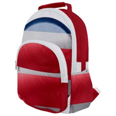 Costa Rica Flag Country Symbol Rounded Multi Pocket Backpack by Sapixe