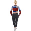 Chile Flag Country Chilean Long Sleeve Cropped Velvet Jacket View2