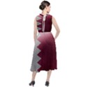 Qatar Flag Country Nation National Round Neck Boho Dress View2