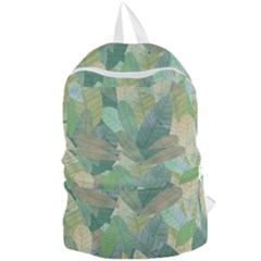 Watercolor Leaves Pattern Foldable Lightweight Backpack by Valentinaart