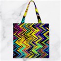 Mycolorfulchevron Zipper Grocery Tote Bag View1