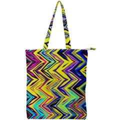 Mycolorfulchevron Double Zip Up Tote Bag by designsbyamerianna