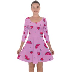 Summer Quarter Sleeve Skater Dress by scharamo