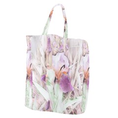 Iris Digital Painting Flower Pastel Giant Grocery Tote by Pakrebo