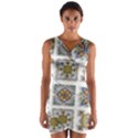 Artistic Art Design Creative Wrap Front Bodycon Dress View1