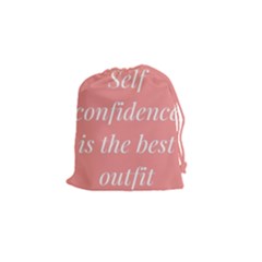 Self Confidence  Drawstring Pouch (small) by Abigailbarryart