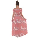 Self confidence  Off Shoulder Open Front Chiffon Dress View2