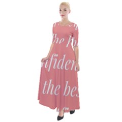 Self Confidence  Half Sleeves Maxi Dress by Abigailbarryart