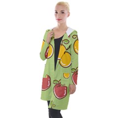 Seamless Healthy Fruit Hooded Pocket Cardigan by HermanTelo