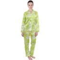 Background Green Star Satin Long Sleeve Pyjamas Set View1