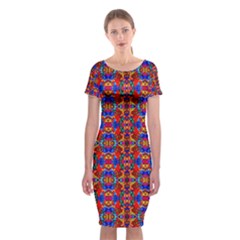 J 9 Classic Short Sleeve Midi Dress by ArtworkByPatrick