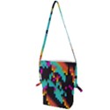 Rectangles in retro colors                                  Folding Shoulder Bag View1