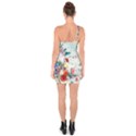 Floral Bouquet One Soulder Bodycon Dress View2