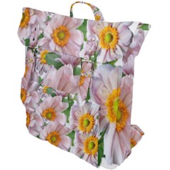 Flowers Anemone Arrangement Cut Out Buckle Up Backpack by Simbadda