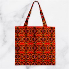 M 2 Zipper Grocery Tote Bag by ArtworkByPatrick