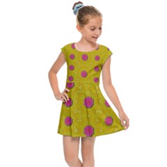 Bloom On In  The Sunshine Decorative Kids  Cap Sleeve Dress by pepitasart