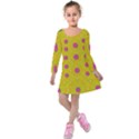 Bloom On In  The Sunshine Decorative Kids  Long Sleeve Velvet Dress View1