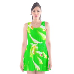 Koi Carp Scape Scoop Neck Skater Dress by essentialimage