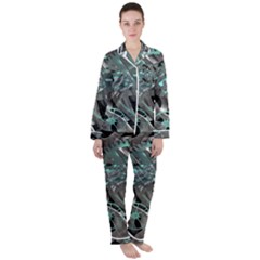 Gears Machine Machines Satin Long Sleeve Pyjamas Set by Bajindul