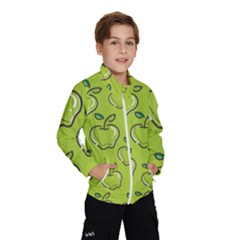 Fruit Apple Green Kids  Windbreaker by HermanTelo