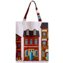 City Buildings Brick Architecture Zipper Classic Tote Bag View1