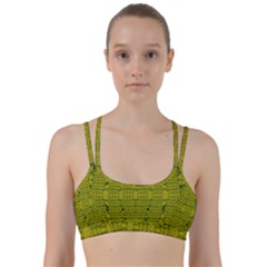 Flowers In Yellow For Love Of The Decorative Line Them Up Sports Bra by pepitasart