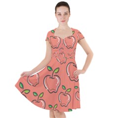 Fruit Apple Cap Sleeve Midi Dress by HermanTelo