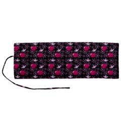 Cherries An Bats Black Roll Up Canvas Pencil Holder (m) by snowwhitegirl