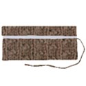 Knitted Wool Brown Roll Up Canvas Pencil Holder (S) View2