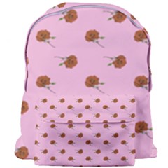 Peach Rose Pink Giant Full Print Backpack by snowwhitegirl