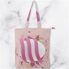 Easter Egg Colorful Spring Color Double Zip Up Tote Bag by Simbadda