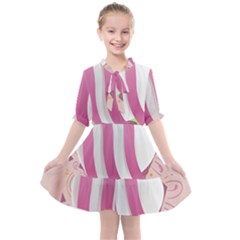 Easter Egg Colorful Spring Color Kids  All Frills Chiffon Dress by Simbadda