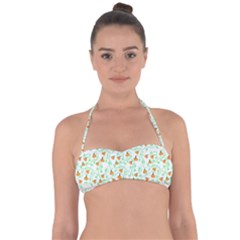 Pumpkin Vines Halter Bandeau Bikini Top by bloomingvinedesign