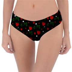 Strawberries Pattern Reversible Classic Bikini Bottoms by bloomingvinedesign