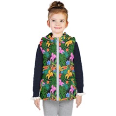 Flowers 4 Kids  Hooded Puffer Vest by ArtworkByPatrick