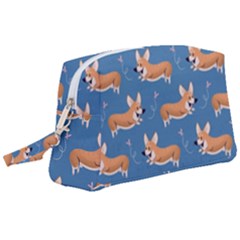 Corgi Patterns Wristlet Pouch Bag (large) by Sudhe