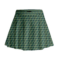 Stamping Heart Love Mini Flare Skirt by Bajindul